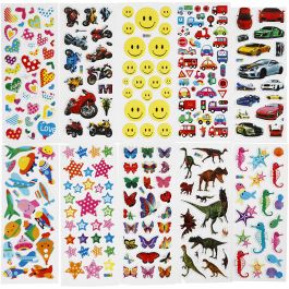 3D Stickers, size 7x17 cm, 20 sheet/ 1 pack [HOB-230145]