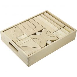 VIGA Wooden Block Set, 48 parts/ 1 set [HOB-907732]