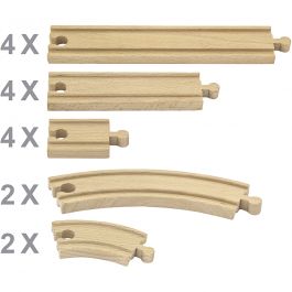 VIGA railway tracks, 16 parts/ 1 set [HOB-908535]