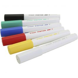 PILOT Pintor markers, standard colours, 6 pc/ 1 pack [HOB-336220]