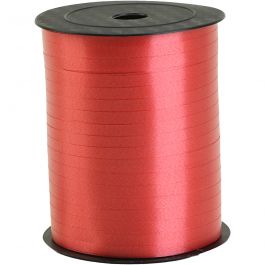 Curling Ribbon, W: 5 mm, red, 400 m/ 1 roll [HOB-557436]