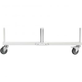 Frame End, W: 815 mm, H: 280 mm, white, with insert tube, 1pc, depth 50 cm