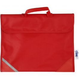 School Bag, size 36x29 cm, depth 9 cm, red, 1pc