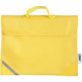 School Bag, size 36x29 cm, depth 9 cm, yellow, 1pc