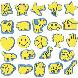 Everyday Stamp Set, H: 6-8 cm, 24 pc/ 1 pack [HOB-95250]