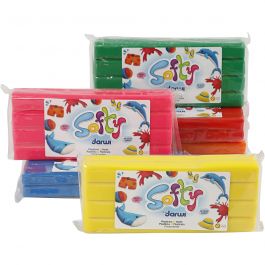 Softy Modelling Clay, assorted colours, 6x500 g/ 1 pack [HOB-680495]