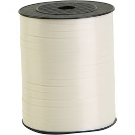 Curling Ribbon, W: 5 mm, white, 400 m/ 1 roll [HOB-557401]