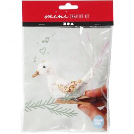 Creative mini kit, clip-on bird, 1 set [HOB-977355]
