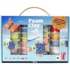 Foam Clay® Set, assorted colours, 1 set [HOB-98112]