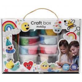 Foam Clay® and Silk Clay® Set, assorted colours, 1 set [HOB-98120]