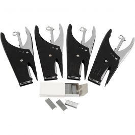 Stapler and staples, no. 6/4, W: 6 mm, 1 set [HOB-99116]