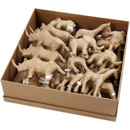 Savannah Animals, H: 7,5-10 cm, 32 pc/ 1 pack [HOB-99382]