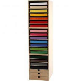 Card &amp; Storage Units, H: 100 cm, A4, sheet 210x297 mm, 180 g, assorted colours, 1 set [HOB-99435]