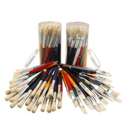 Kids Paint Brushes, W: 15 mm, 60 pc/ 1 pack [HOB-99552]