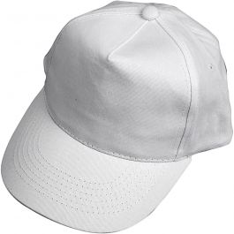 Cap, white, size 49,5-56 cm, 12 pc/ 1 pack [HOB-99577]