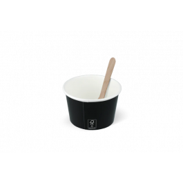 Ice cream cup Carton 120ml Ø7,8cm 4oz FSC®Mix Black (1.000 pcs) [TK-9987422]