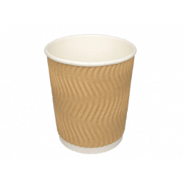 Coffee Cup 230cc 8oz Ø8 cm Ripple Kraft (500 pcs) [TK-9987542]