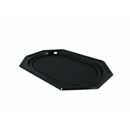 Catering trays PET octagon 45cm Black (100 pcs) [TK-9988278]