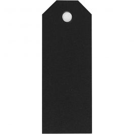 Manila Tags, black, size 3x8 cm, 220 g, 20 pc/ 1 pack [HOB234012]