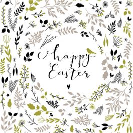 Table Napkins, Happy Easter, size 33x33 cm, 20 pc/ 1 pack [HOB23492]