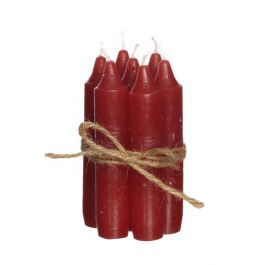 Candle tapered Red 11cm tall (set of 7 pcs) [IFS-32161]