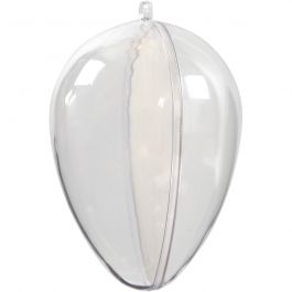 Egg-Shaped Baubles to Decorate, H: 9 cm, 5 set/ 1 pack [HOB52146]