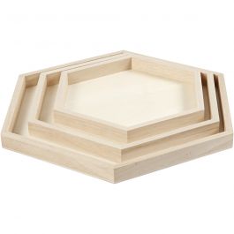Trays, D: 21+26+31 cm, 3 pc/ 1 set [HOB55317]