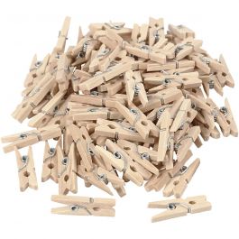 Clothes Pegs, L: 25 mm, W: 3 mm, 100 pc/ 1 pack [HOB564510]