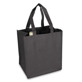 Wine Bags 27+19x30cm Dark Grey (50 pcs) [FP-DNW061]