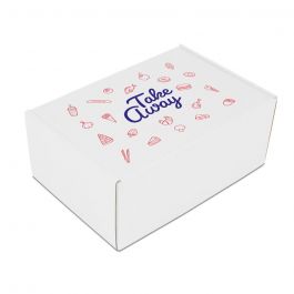 Take-away boxes 22,5x15x9cm White (50 pcs) [FP-DP0216]