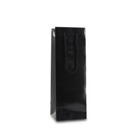 Wine bags 12+10x35cm Black (100 pcs) [FP-DPK044]
