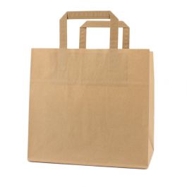 Take-away bags 32+21,5x27cm Brown (250 pcs) [FP-DPL044]