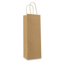 Wine bags 12+10x35cm Brown (100 pcs) [FP-DPT095]