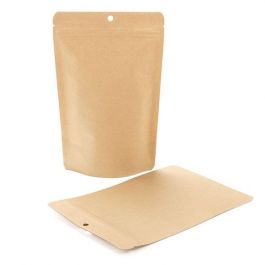 Stand Up Pouches Kraft Compostable 14.9x8.9x23.2cm | 312 grams (100 pieces) [ZBGEK7]