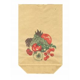 Cross Bottom Grocery Bags Kraft (content 1 kg) 16.5x26cm - 1 ply 70 grs [100 pieces) [PAKB1626]