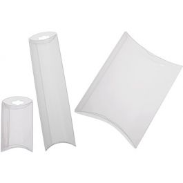 Pillow Packs Frost 12.7x3.8x19.1cm with optional Hang Hole (25 pieces) [PBF108]