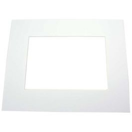 Mount Board bright White 20.3x26.7cm Window - Outer size 27.9x35.6cm Conservation Quality (25 pieces) [MS30028]