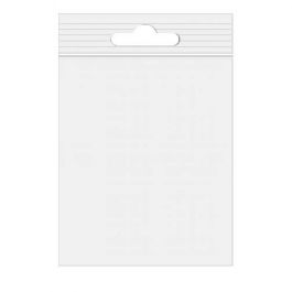 Grip Seal Bags with Euroslot 12.5x20.5 Crystal Clear PP 50 micron (100 pieces) [ZE58]