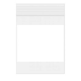 Grip Seal Bags 125x205mm with Write-on-Panel, PE 50 micron (100 pcs) [2WE58]