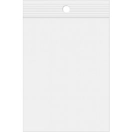 Grip Seal Bags with Hang hole 10x7.5cm Crystal Clear PP 50 micron (100 pieces) [ZR43]