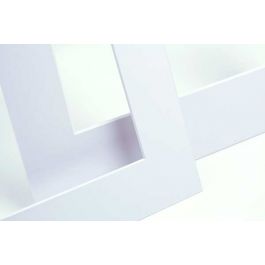 Mount Board White 19.4x24.5cm Window - Outer size 27.9x35.6cm (10 pieces) [MS20215]