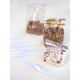 Tin Ties Sticky for 7.5cm wide Bags (500 pieces) [TTA3WH]
