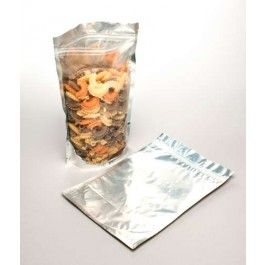 Stand Up Pouches Transparent/Silver 23x12x34.5cm | 907 grams (100 pieces) [ZBGS6]