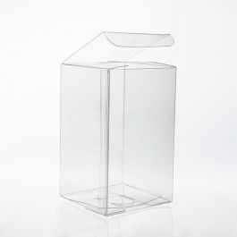 Plastic Gift Boxes 10.2x10.2x12.7cm Crystal Clear (50 pieces) [VB304]