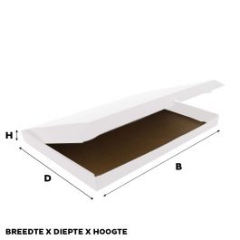 Shipping cartons 38x25x2,9cm White (100 pcs) [FP-VPD001]