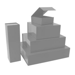 Magnet boxes 35x25x10cm Silver (25 pcs) [FP-VPD056]