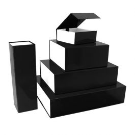 Magnet boxes 35x25x10cm Black/white (25 pcs) [FP-VPD072]