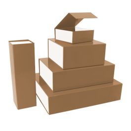 Magnet boxes 35x25x10cm Brown/white (25 pcs) [FP-VPD091]