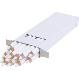 edu Jumbo Coloured Pencils, thickness 10 mm, lead 6,25 mm, white, 12 pc/ 1 pack [HOB-408001]