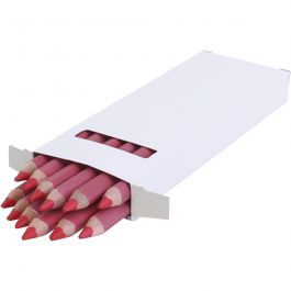 edu Jumbo Coloured Pencils, thickness 10 mm, lead 6,25 mm, red, 12 pc/ 1 pack [HOB-408036]